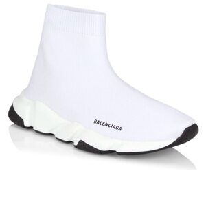 Balenciaga Kids White Sock Sneakers